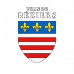 Logo ville Béziers texte blanc
